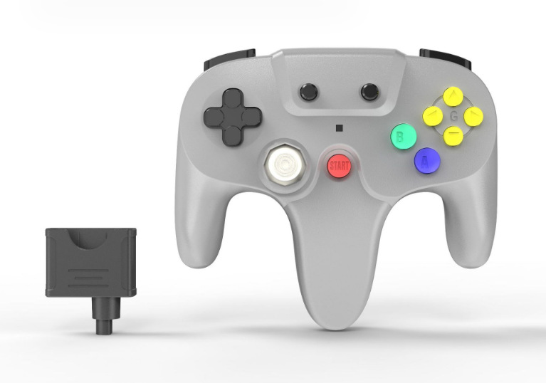N64 Wireless Gamepad N64 Console Interface Wireless Gamepad Multi-Color 2.4G Wireless Gamepad