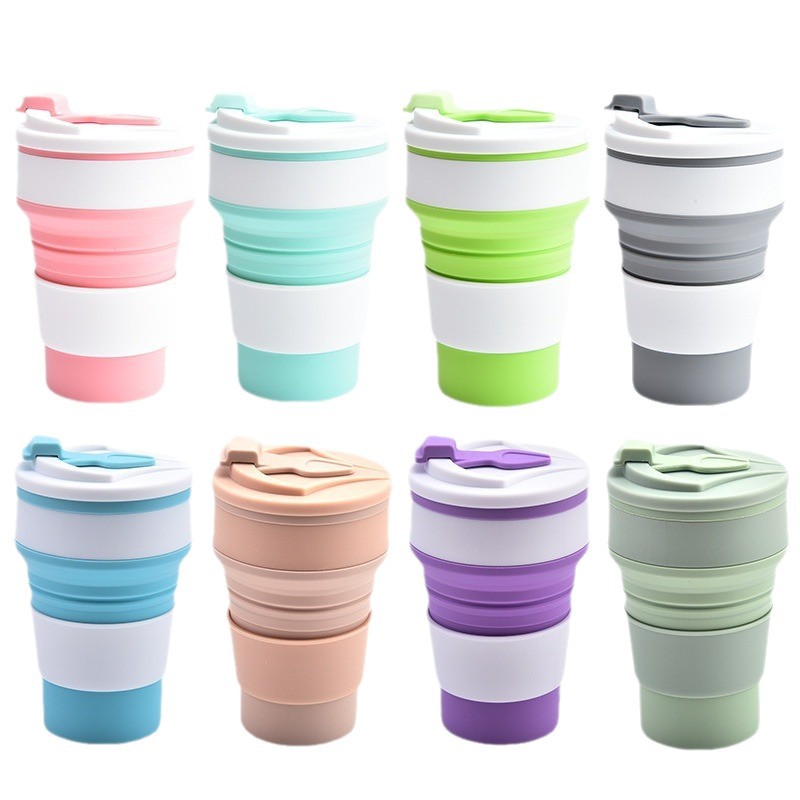 Silicone Water Cup Outdoor Portable Cup Folding Travel Telescopic Cup Foldable