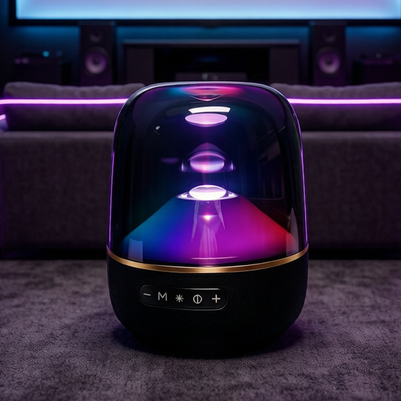 LP90Pro Large Glaze 5th Generation Bluetooth Speaker Heavy Bass Subwoofer Desktop Computer Manhattan L98 Atmosphere Light Speaker