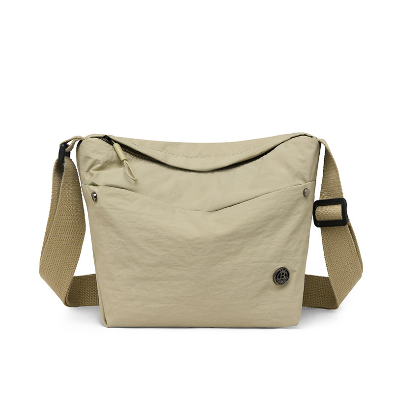 Crossbody Bag Women 2025 New Canvas Bag Lightweight Waterproof Dumpling Bag Walking Nylon Small Backpack