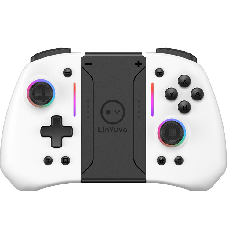 LinYuvo Lianyou switch joy con bluetooth handle colorful RGB light strip back button wireless left and right handle