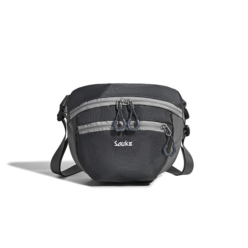 Outdoor Small Crossbody Bag for Women Summer Lightweight Multi-compartment Outdoor Travel Backpack Nylon Sports Chest Bag Crossbody Bag