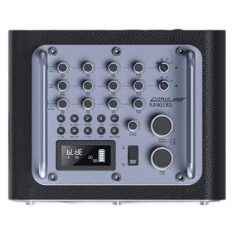 BUBUJIAN SAN Wanderer D8 Instrument K Song Roadshow High Power Audio Live Streaming Sound Card Square Dance High Volume Blue