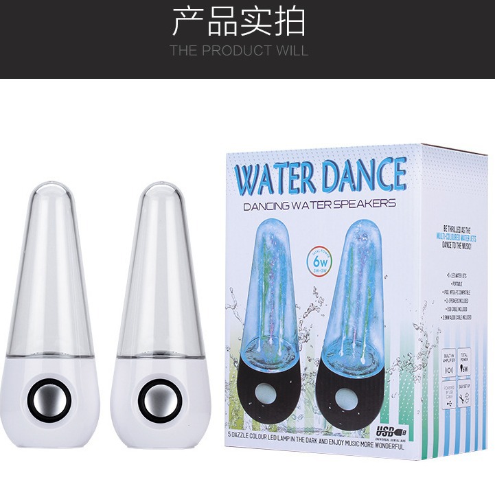 Bluetooth LED Fountain Water Dance Bluetooth Speaker Bullet Head Computer Audio