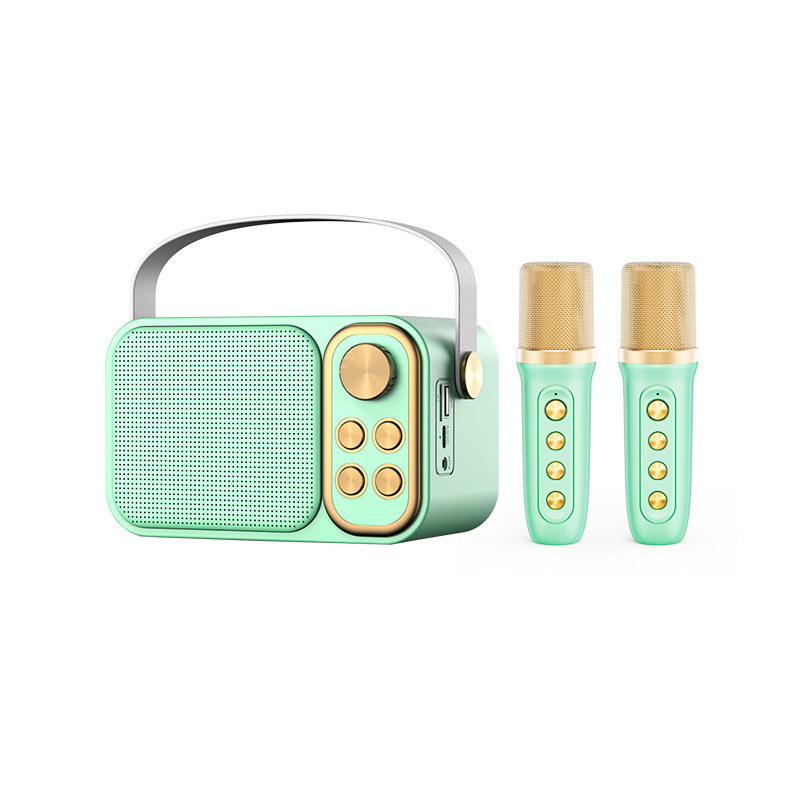 YS-105 Bluetooth Speaker Home KTV Outdoor Portable Karaoke Microphone Children KTV Speaker Stereo