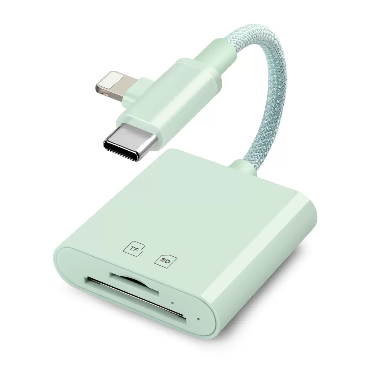 Applicable for Apple Phone Card Reader SD TF 2-in-1 Universal Converter Camera Tablet OTG Cable