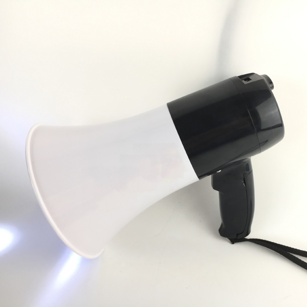 Custom handheld lighting voice amplifier high-power megaphone high volume recordable strobe