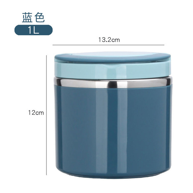 Breakfast cup, porridge cup, soup cup, stainless steel lunch box for taking meals, porridge, soup to work or school, with lid, portable