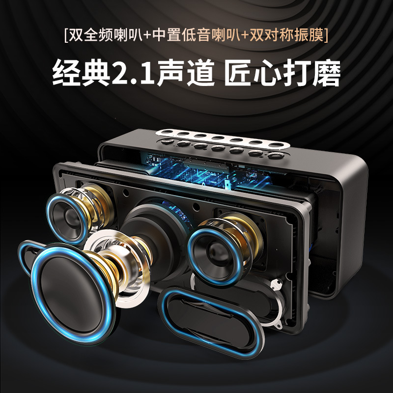 DOSS Wireless Bluetooth Speaker SoundBox XL HIFI Imported DSP Heavy Bass 2.1 Channel Subwoofer