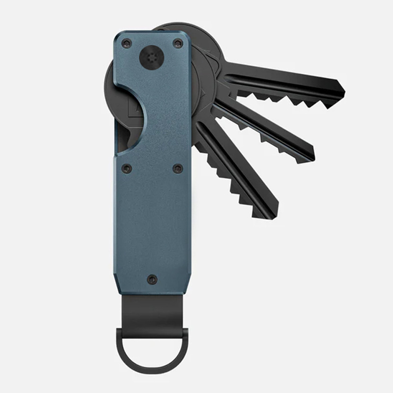 New Keychain Metal Multi-Functional Key Organizer AirTag Reserved Slot Key Clip