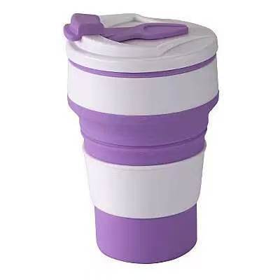 Leak-proof folding telescopic water cup, maternal and infant grade silicone, portable outdoor mouthwash cup