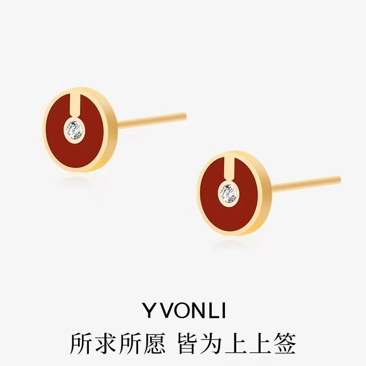 New Lucky Sign Enamel Ring Necklace Bracelet Earring Series Simple
