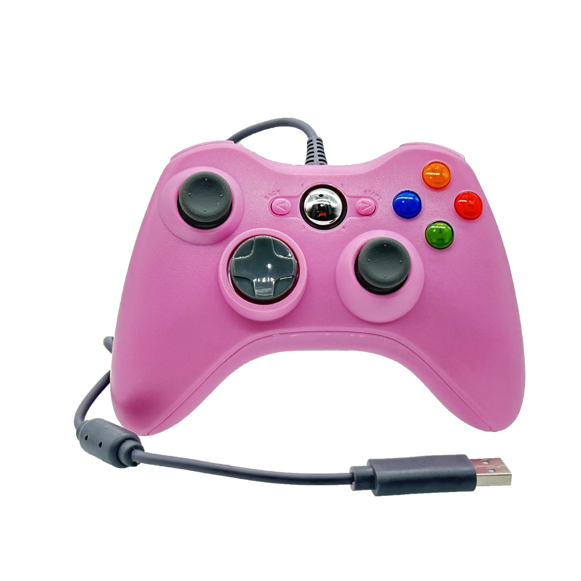 【xbox360主机/PC电脑/笔记本/PS3主机通用带耳麦孔】粉色双马达震动（无包装）