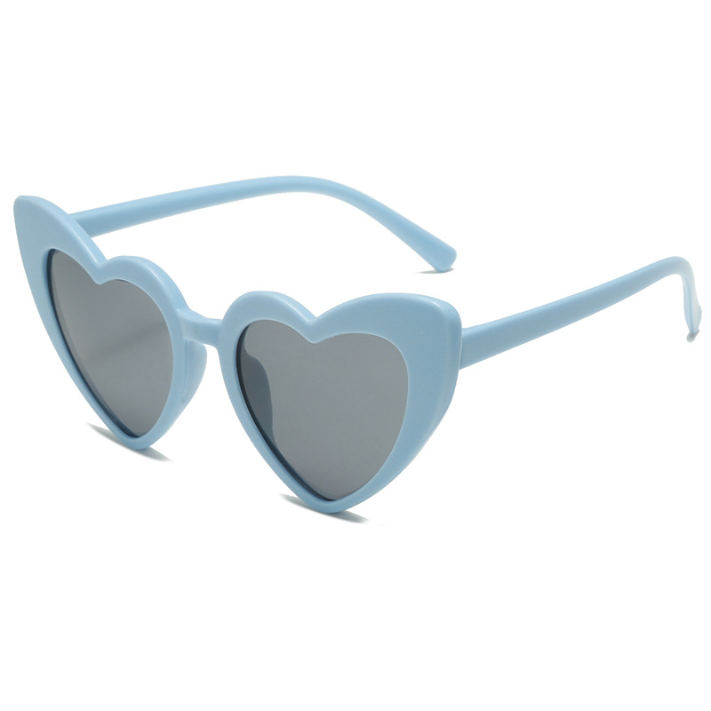 Children's candy color heart sunglasses, posing男女 baby anti-ultraviolet glasses, graduation photo props sunglasses