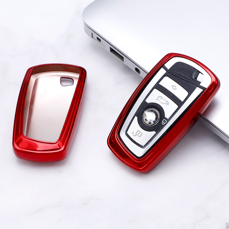 For BMW 5 Series 525li 530 7 Series X2 X1 X5 X6 X3/118i/220i Half Wrap Soft Rubber Key Bag Case
