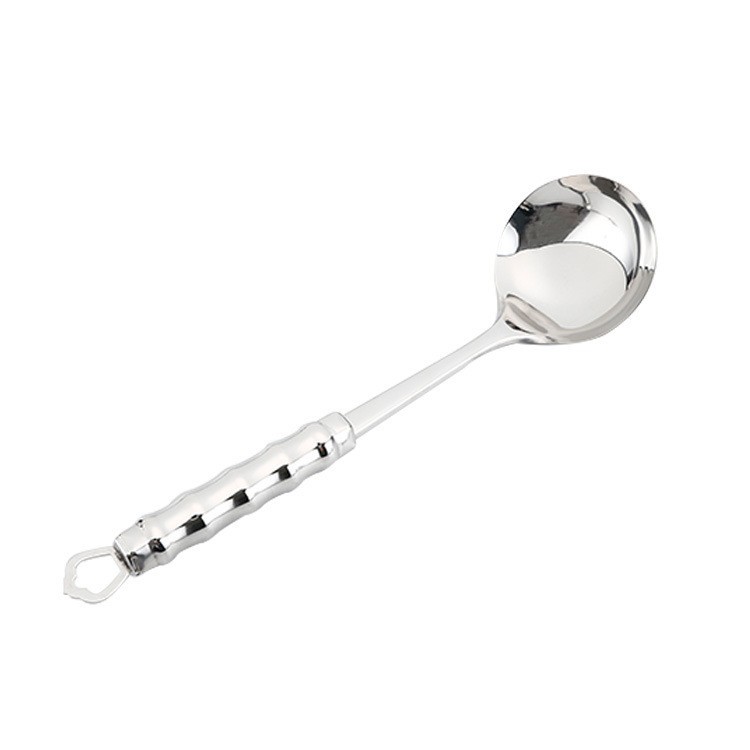 Thickened 201 stainless steel kitchenware set, fish spatula, soup spoon, high temperature resistant spatula, anti-scald, kitchen, hotel, home use