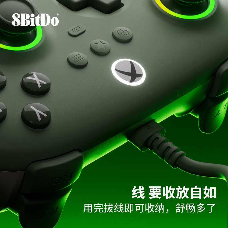 8Bitdo Orion Youth Wired Controller Light Chaser Edition Officially Licensed Console PC Black Myth Dual Hall Effect