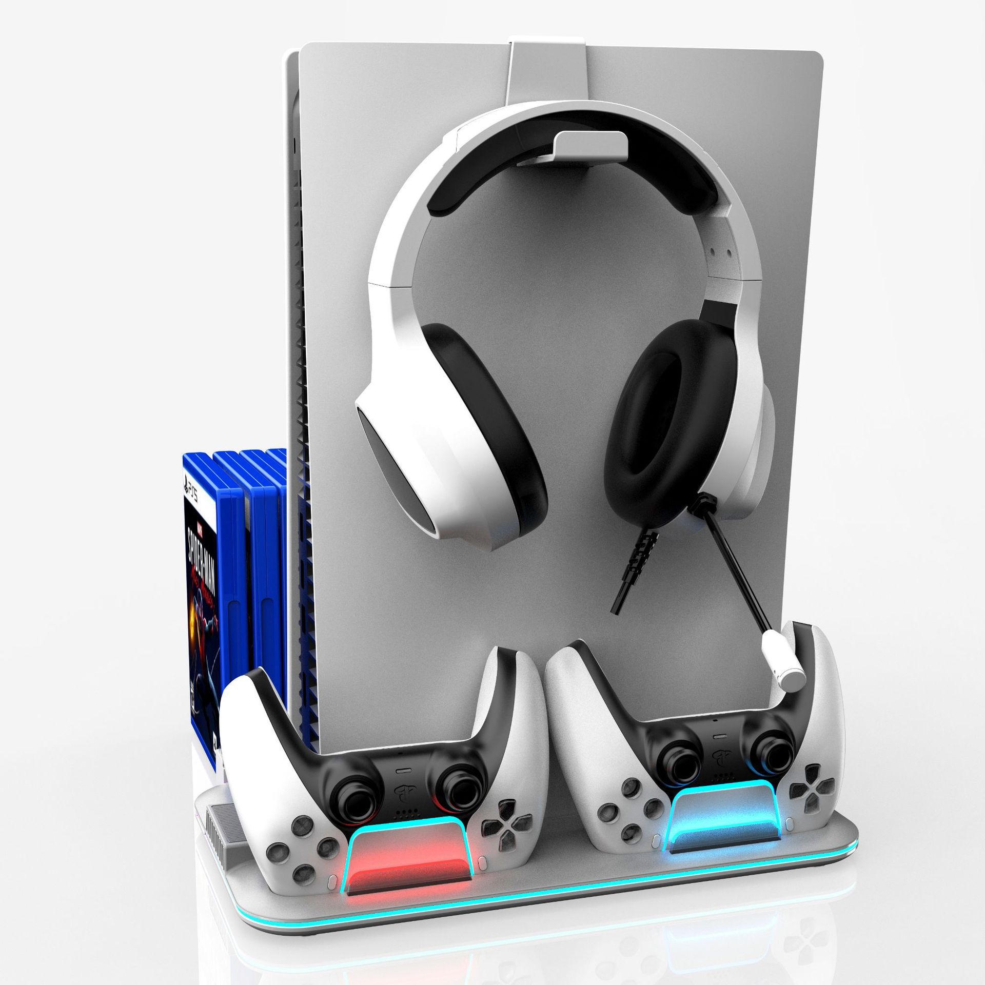 PS5 PRO host cooling base PS5slim handle charging dock game disc headphone storage rack DZ504