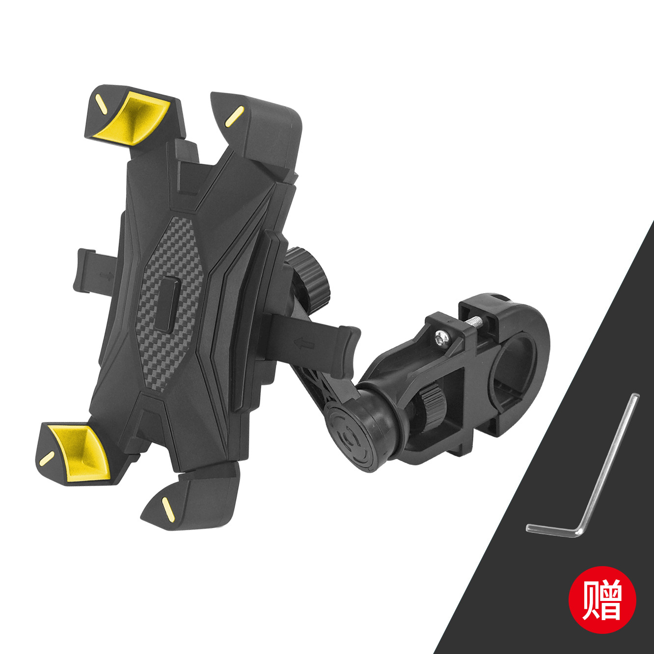 Rider running errands electric motorcycle phone holder delivery bike phone mount car anti-shake navigation holder