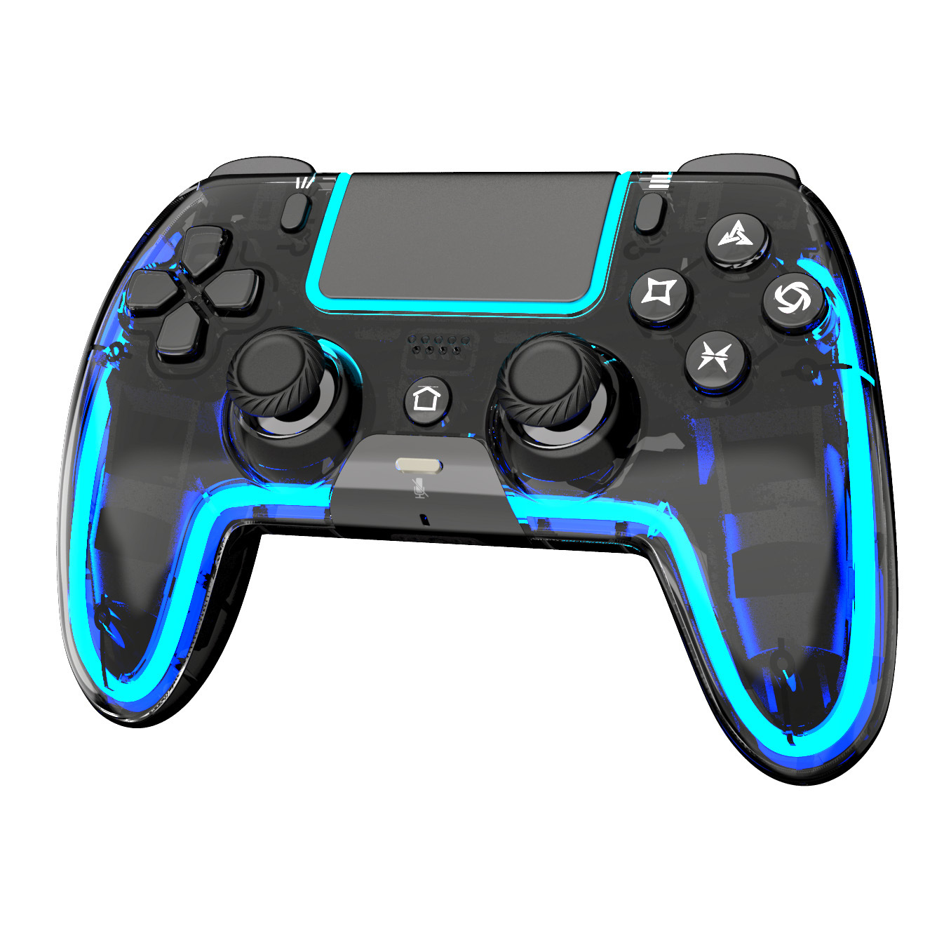 Applicable to PS5 game console Bluetooth wireless handle with RGB light programming back button computer PC Android game handle