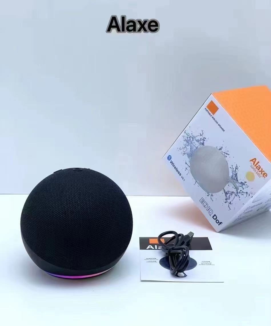 Alaxe Bluetooth Speaker Wireless Fabric Card Mini Sound Subwoofer Desktop Mini Bluetooth Speaker