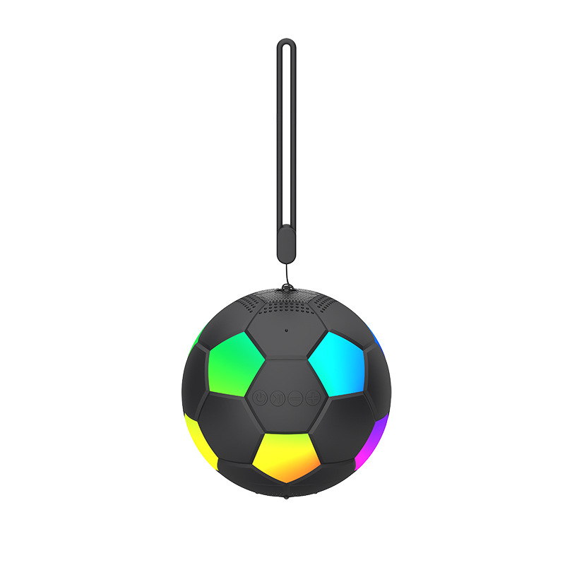Football Bluetooth Speaker World Cup Gift Outdoor Mini Portable Phone Connection RGB Light Small Magnetic