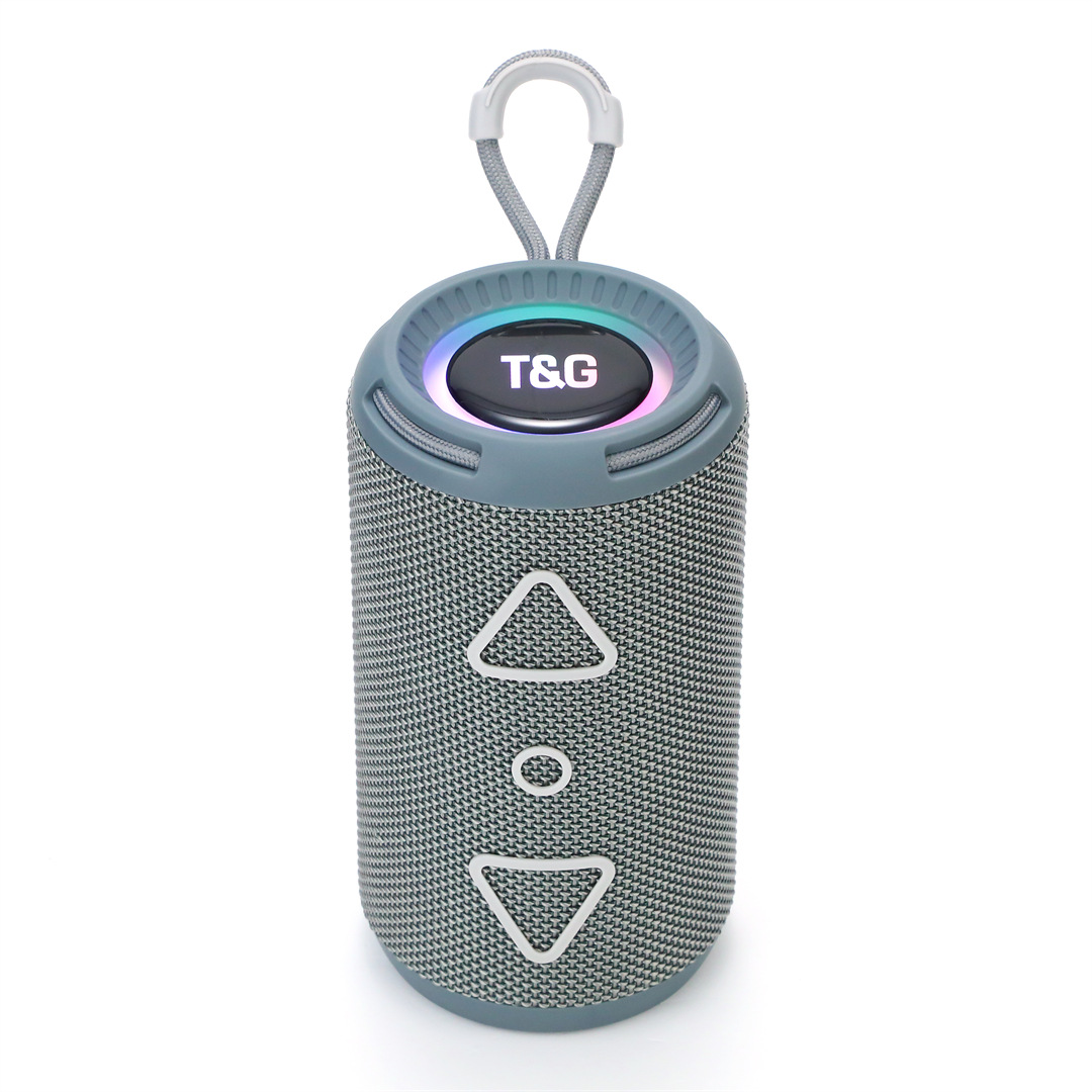 New RGB Lighting Cylinder Gift Heavy Bass Bluetooth Speaker Outdoor Sports Subwoofer Portable Audio