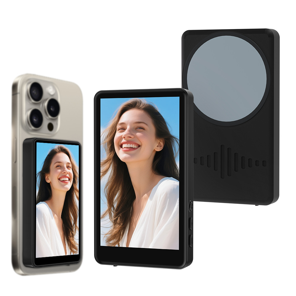 Phone Rear Selfie Display Wireless Magnetic Suction Live Streaming Phone Screen Mirroring Remote Photography