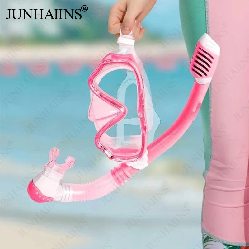 Children's diving mask waterproof flat light snorkeling mask high-definition anti-fog snorkeling mask parent-child product portable