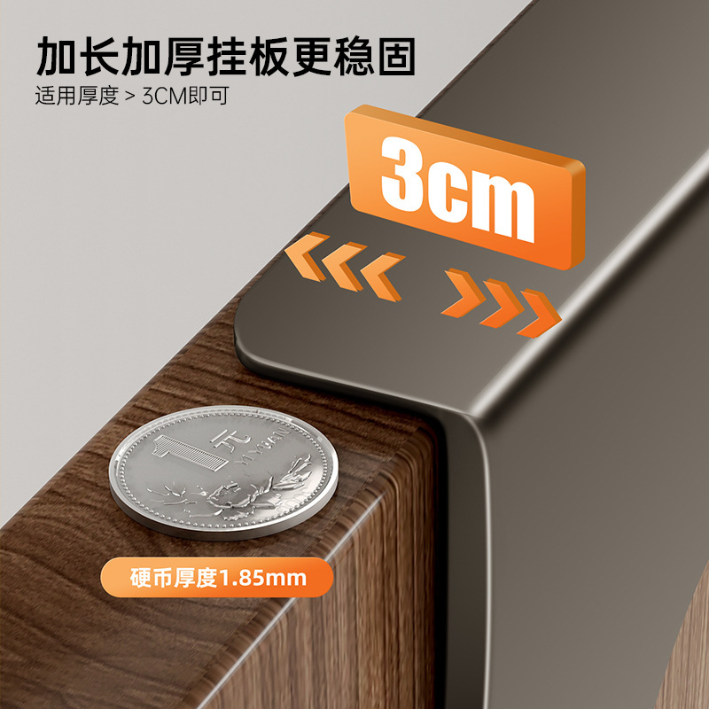 Door hook adhesive hook clothes rack bedroom no-drill load-bearing wall-mounted adhesive hook entrance door storage rack