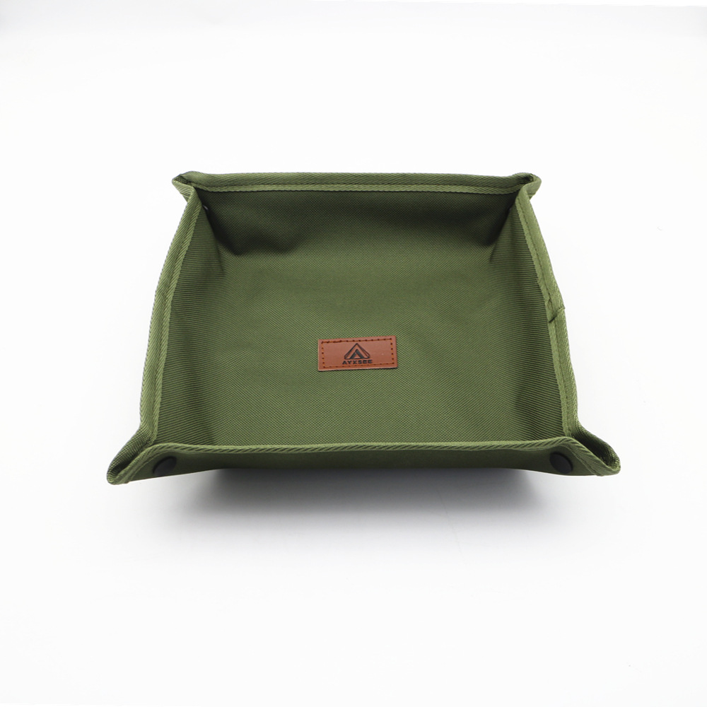 AYXSEE Outdoor Camping Storage Tray Portable Foldable Square Box Home Travel Camping Miscellaneous Storage Tray