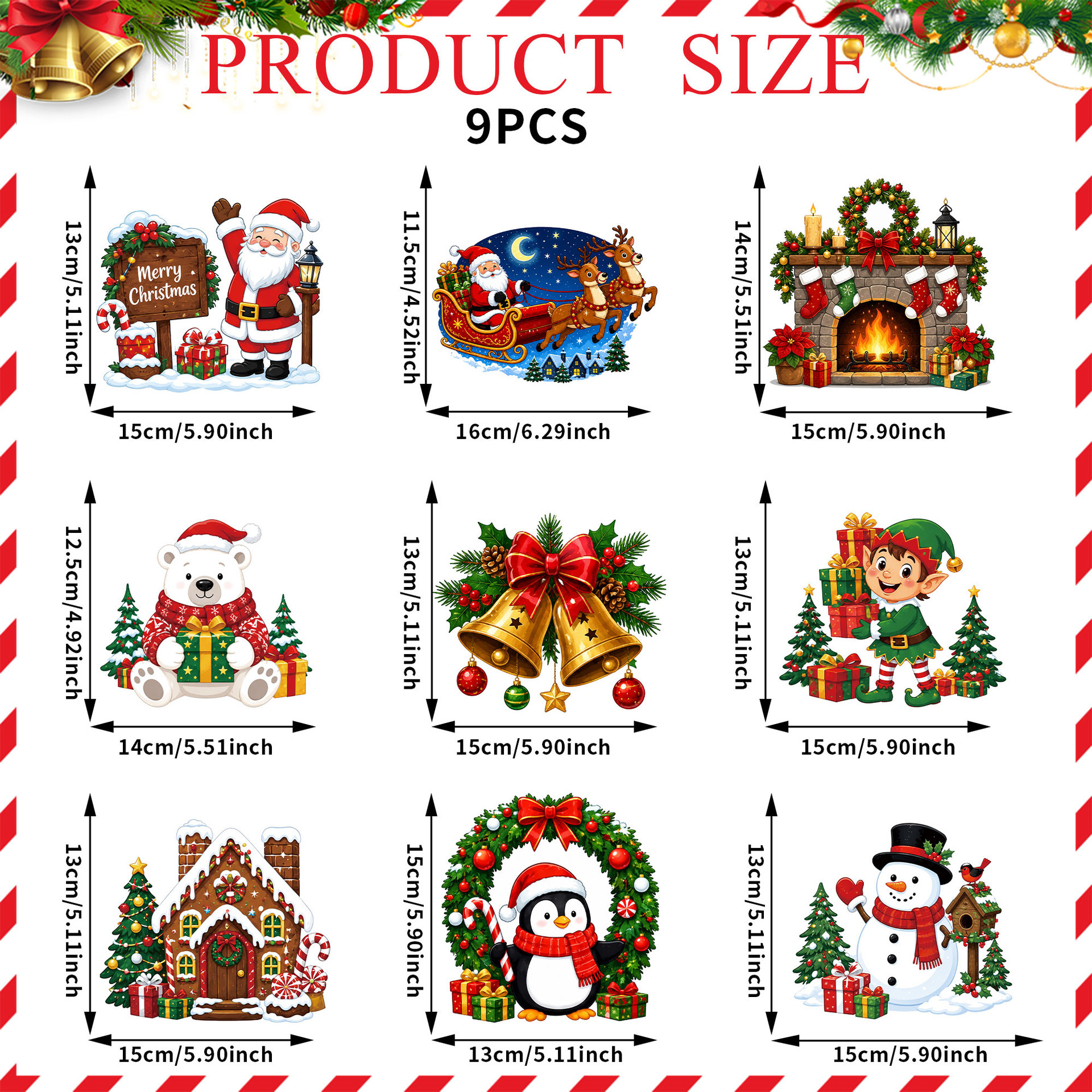 Christmas Spiral Hanging Ornament Cartoon Santa Claus Snowman Spiral Pendant Party Window Ceiling Decoration