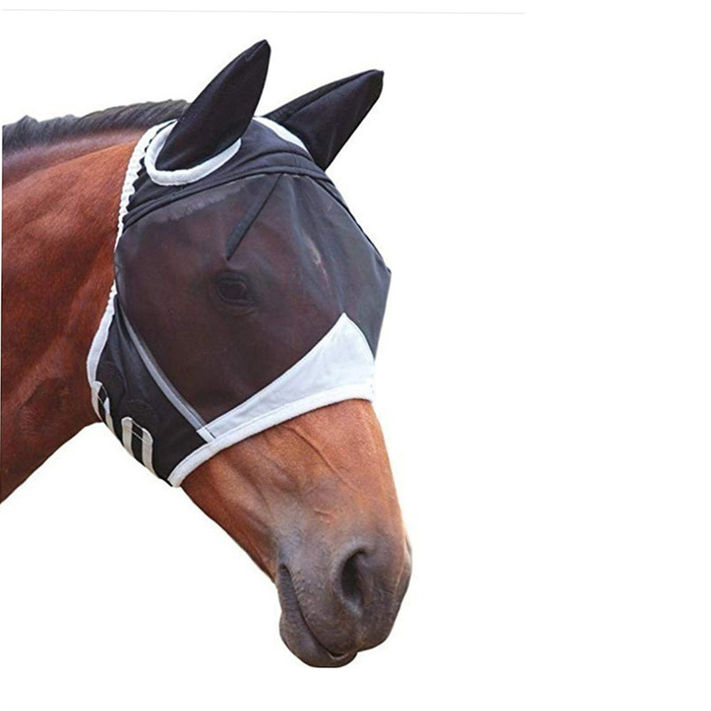 Best Selling Equestrian Horse Face Mask Mosquito Proof Fly Proof Insect Proof Elastic Horse Mask