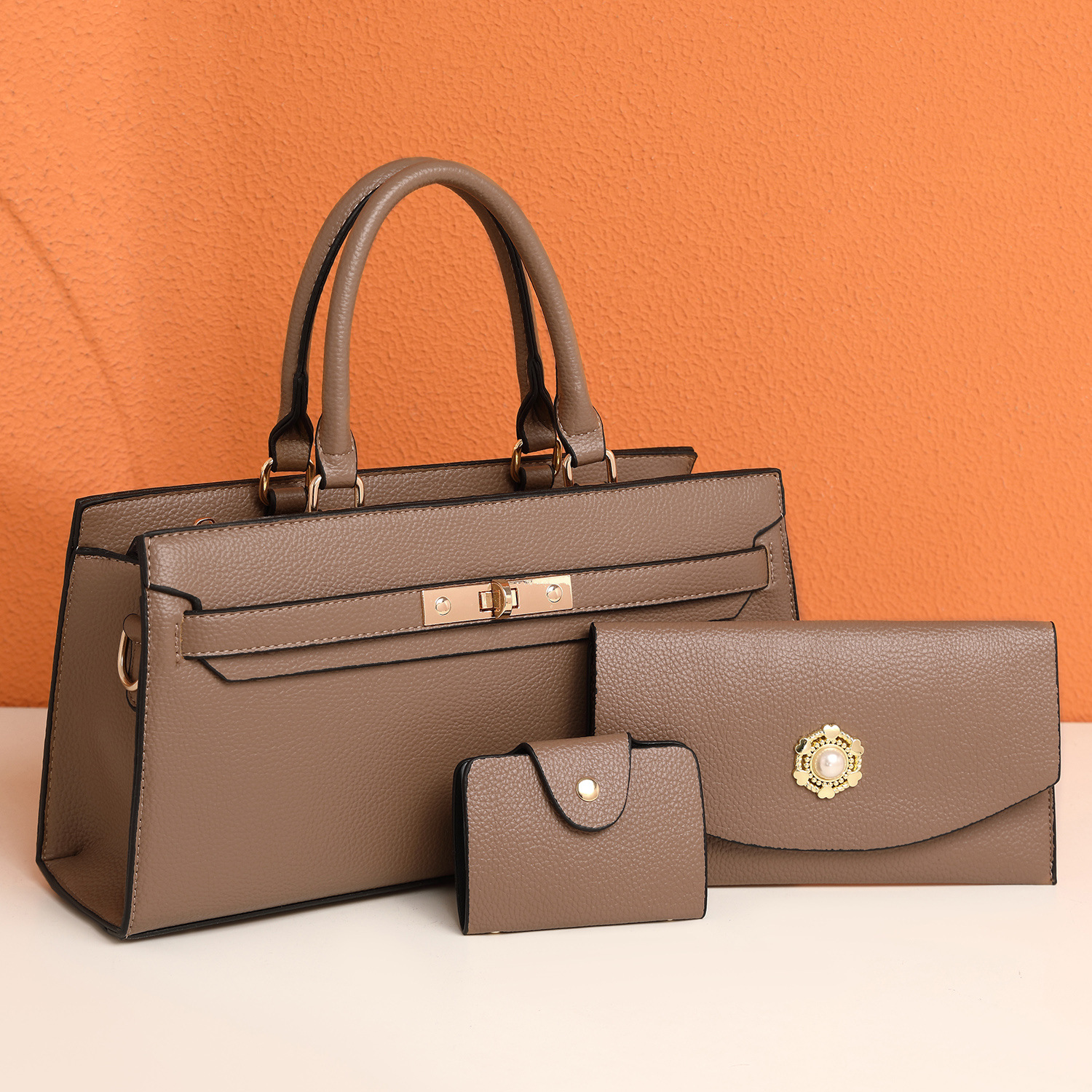 2026 women's bag new Kelly bag handbag multi-pocket Birkin shoulder crossbody commuting large bag
