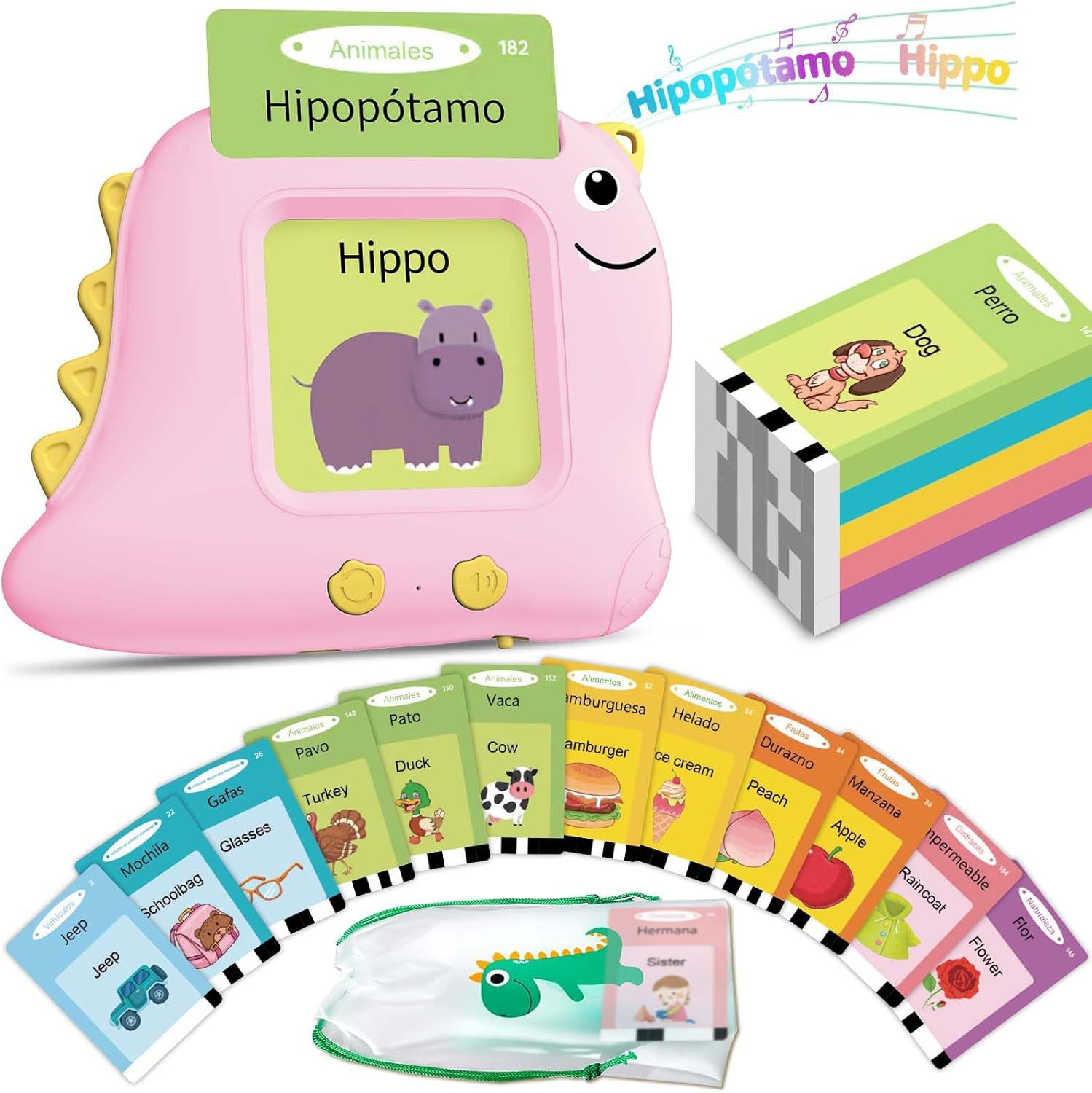 Spanish Early Education Learning Machine Card Insert Reader Enlightenment Card Machine Children's Toy