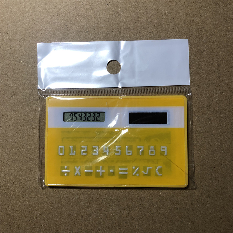 Color Card Calculator Portable Office Student Stationery 8-Digit Plastic Arithmetic Calculator