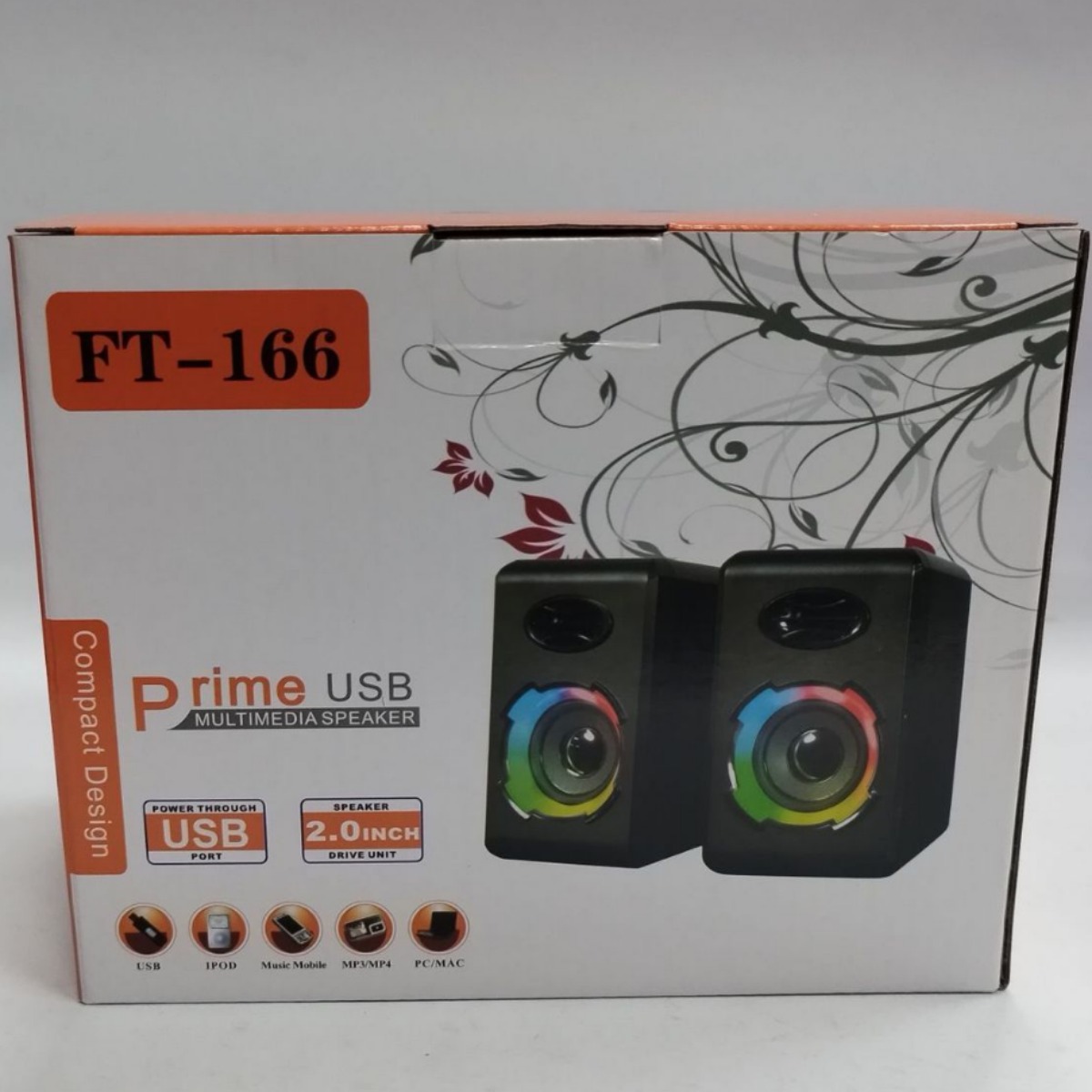 New RGB Light Speaker Desktop Home Computer Notebook Multimedia Wired Subwoofer Speaker