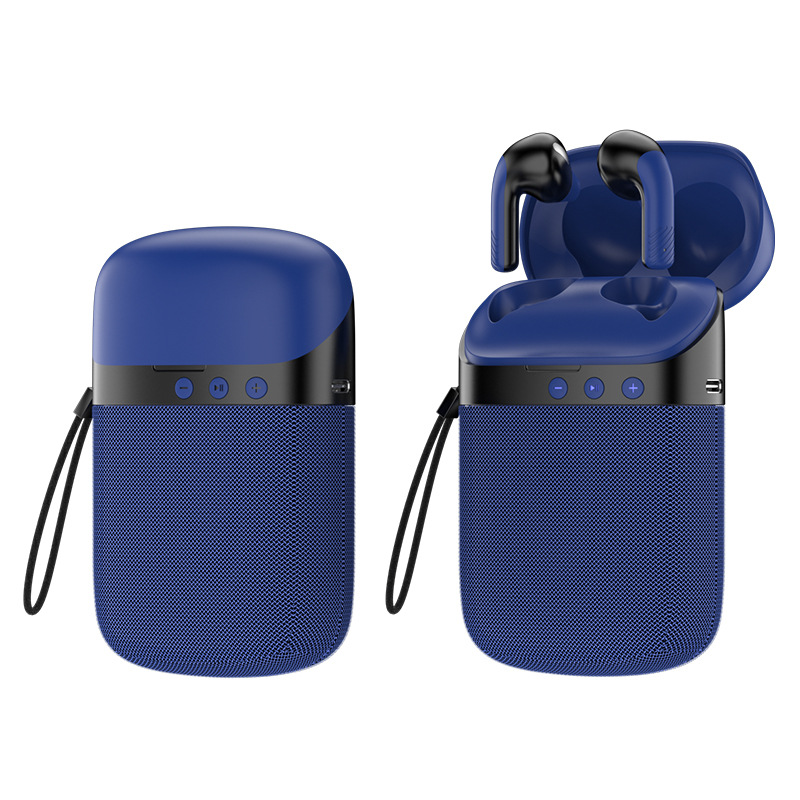 It's a Bluetooth headset, also a Bluetooth speaker, 2-in-1 earphone speaker, TWS stereo noise-canceling in-ear