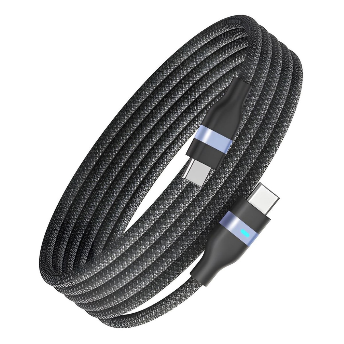 Nylon Braided Magnetic Data Cable for Type-C Android Apple Charging Cable Fast Charging