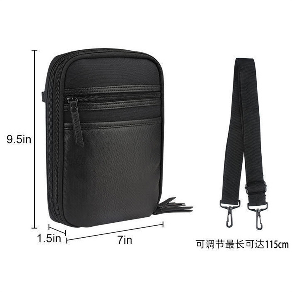 Outdoor multifunctional PU single-layer storage bag crossbody pistol bag tactical single shoulder bag hidden portable gun bag holster