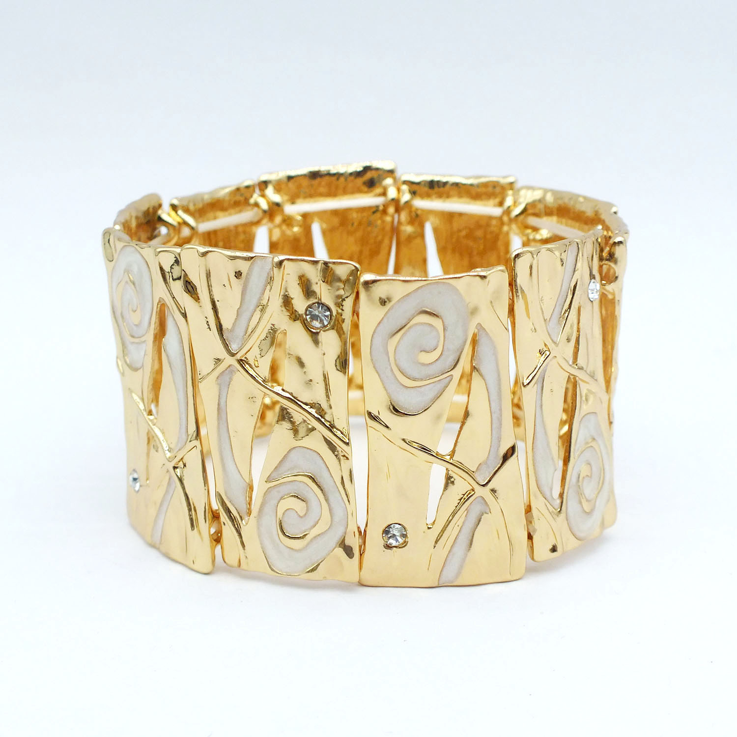 B618 Accessories Mixed Batch Oil Drop Bracelet Geometric Enamel Color Elastic Bracelet