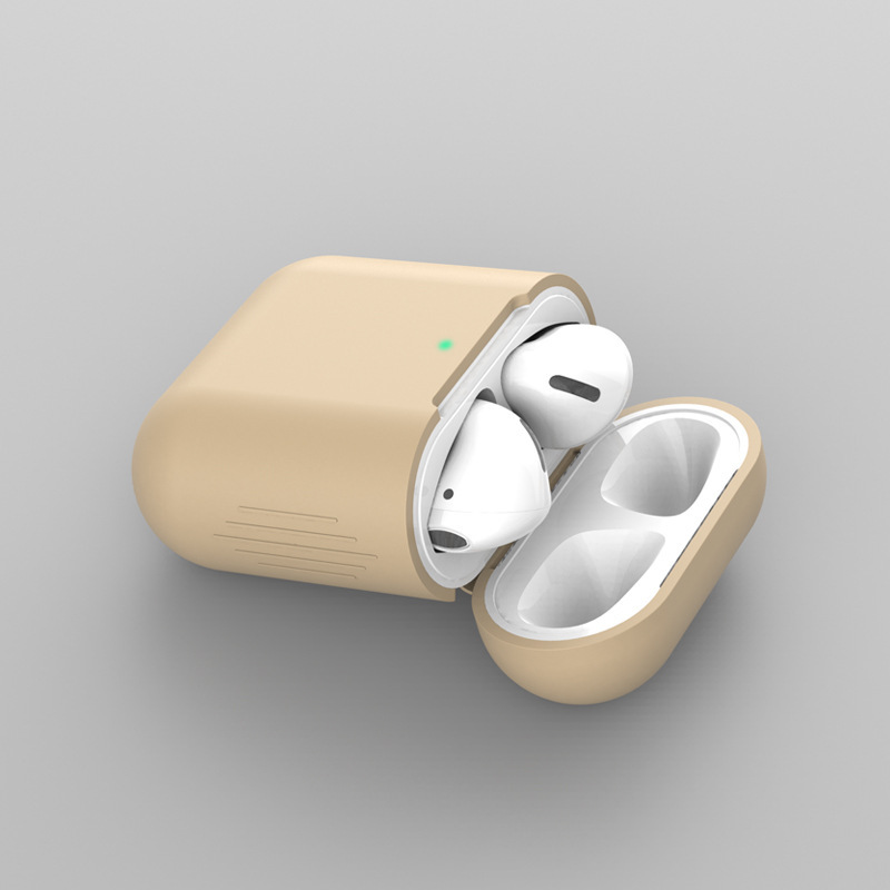 Suitable for Apple AirPods Headphone Case Protective Cover 1/2 Generation Universal Headphone Case Bluetooth Headphone Silicone Protective Case