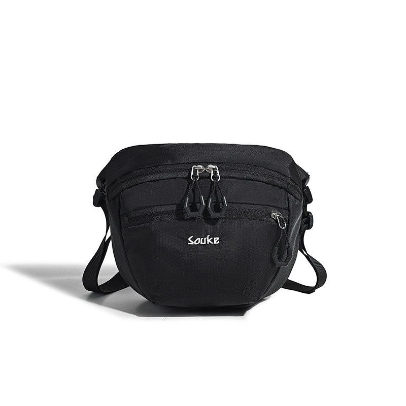 Outdoor Small Crossbody Bag for Women Summer Lightweight Multi-compartment Outdoor Travel Backpack Nylon Sports Chest Bag Crossbody Bag