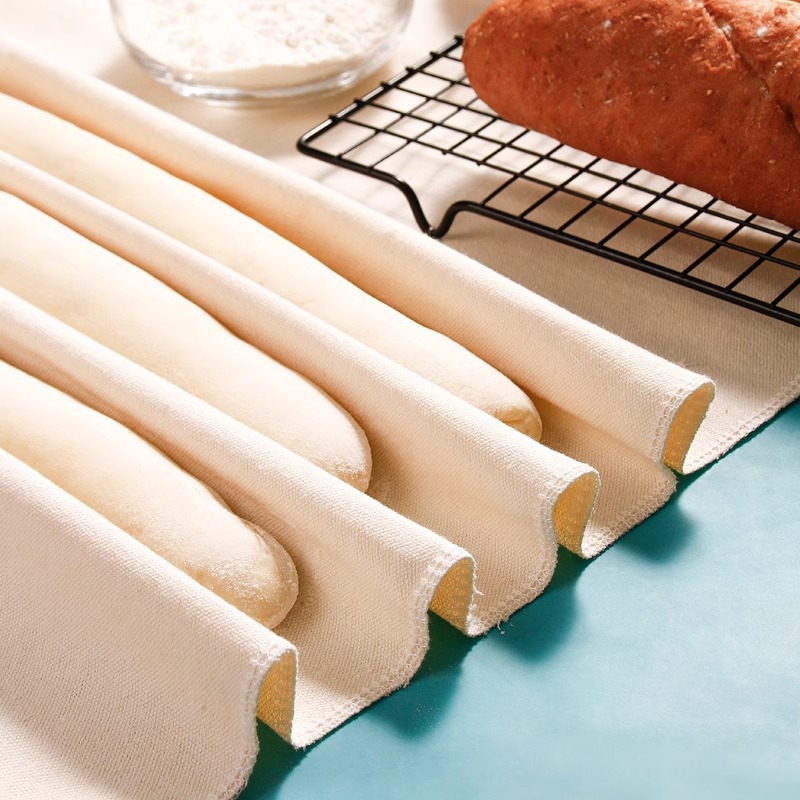 Cotton canvas bread fermentation cloth baguette European bread proofing cloth thickened moisturizing canvas baking mold dough cover cloth