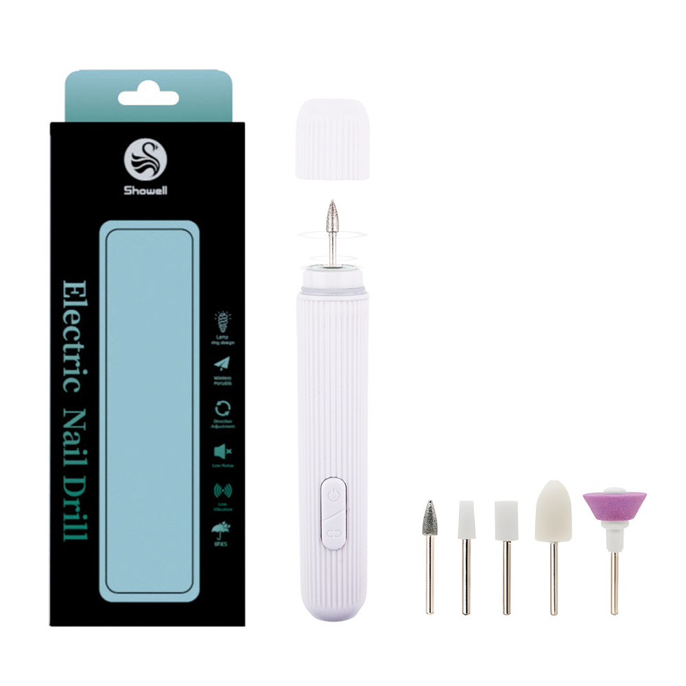 Handheld Nail Care Electric Nail File Automatic Nail Polish Remover Polishing Dead Skin Removal Grinder for Gray Nails
