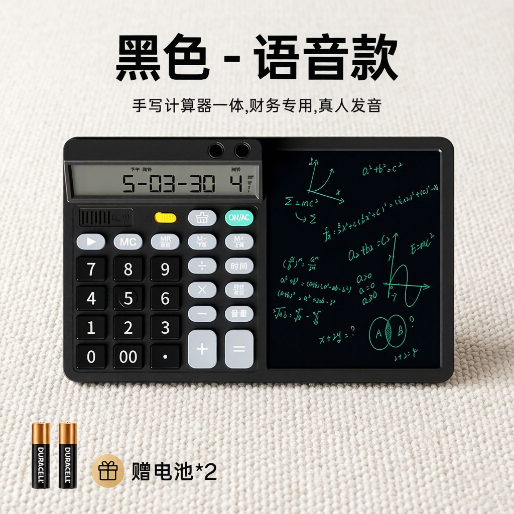 Calculator LCD Writing Board Dual Power Supply Business Gift Teacher's Day Gift Office Computer Memo