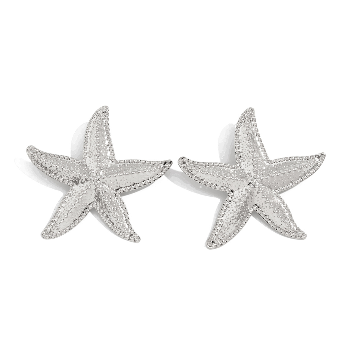 Jewelry ocean style party exaggerated star earrings vacation beach starfish metal earrings