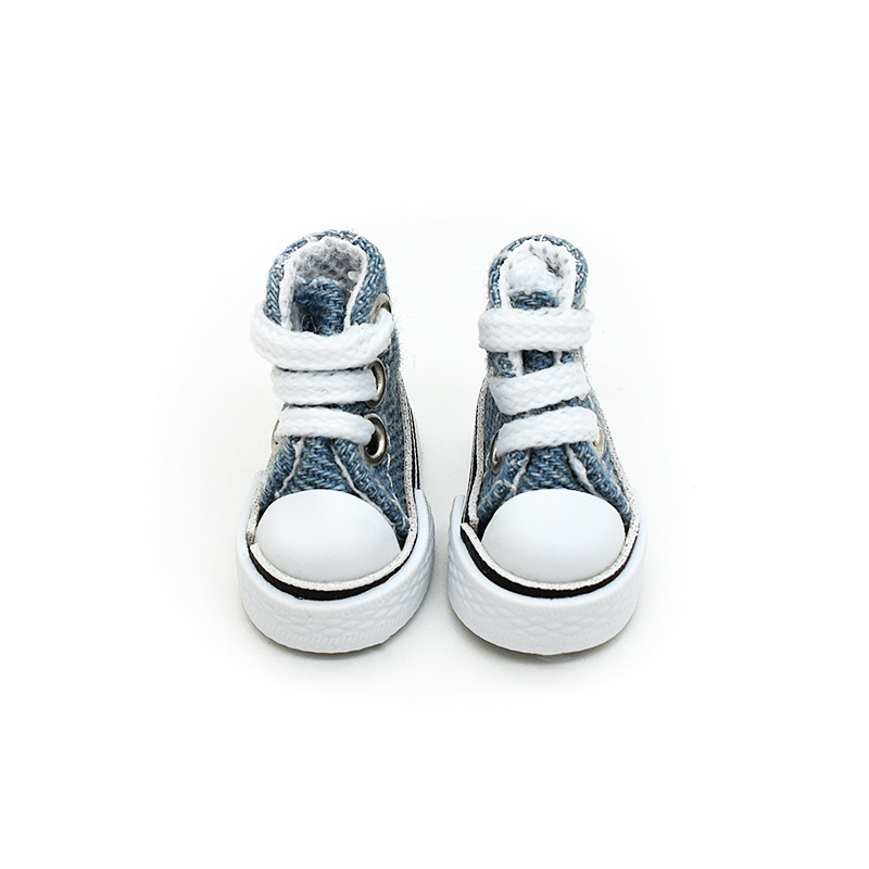 3.5CM Canvas Shoes 10cm Cotton Doll Clothes Changing Accessories OB24 8-Point BJD Finger Dance Toy Shoes