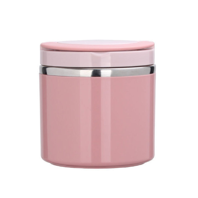 Breakfast cup, porridge cup, soup cup, stainless steel lunch box for taking meals, porridge, soup to work or school, with lid, portable