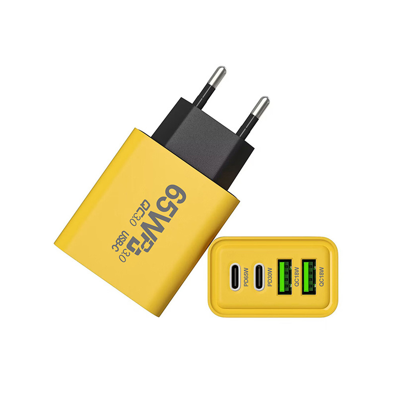 65W Multi-Port Charger 2A2C GaN 40W Fast Charging for Apple Huawei Phone Travel Charger